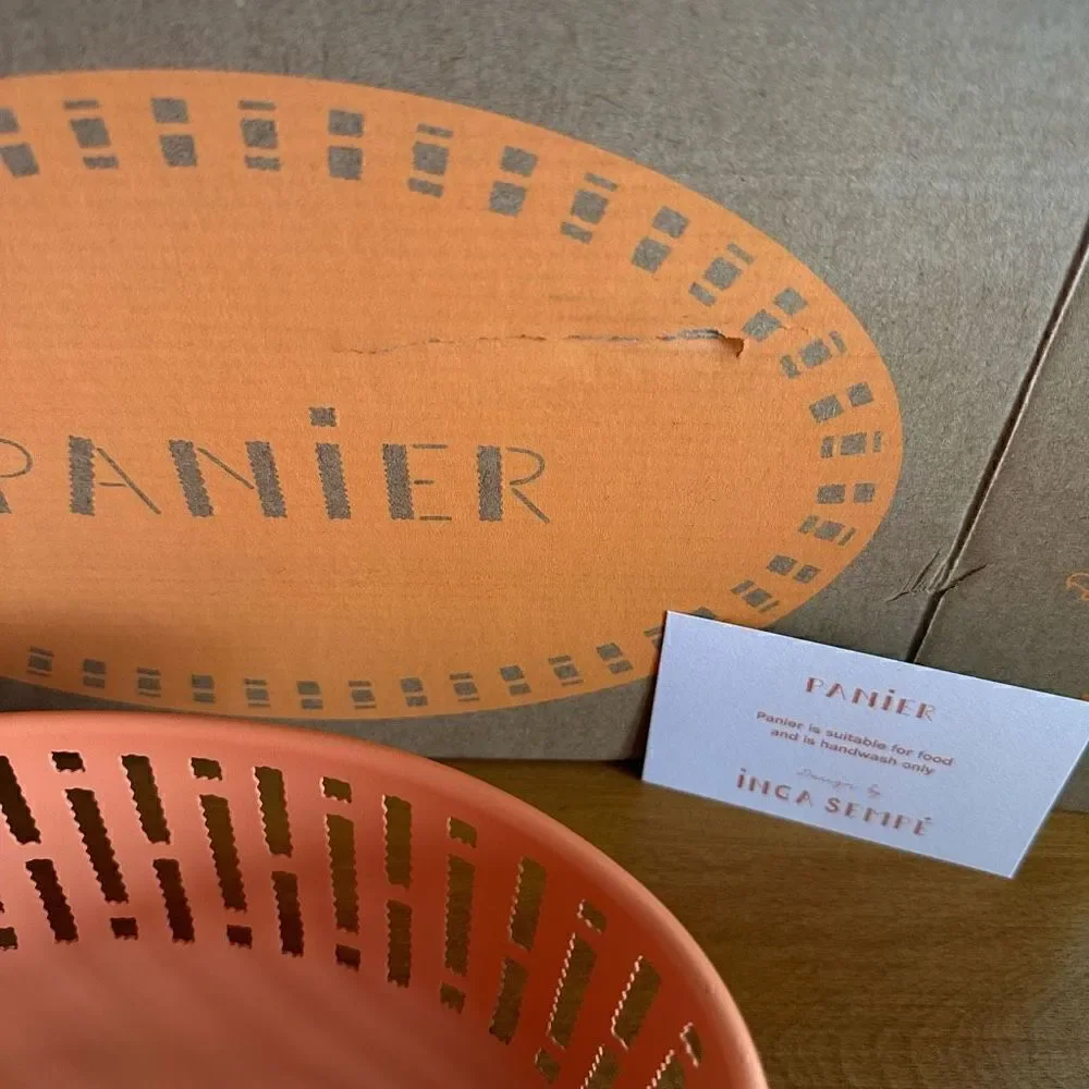Panier for HAY design by Inga Sempe steel oval food safe storage basket